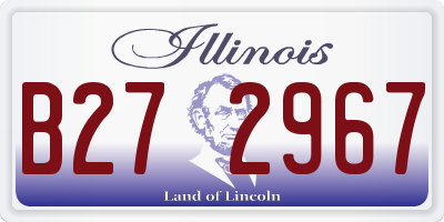 IL license plate B272967