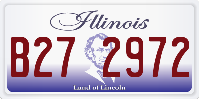 IL license plate B272972