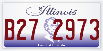 IL license plate B272973