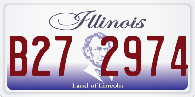 IL license plate B272974