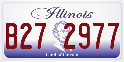 IL license plate B272977