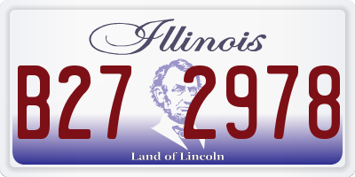 IL license plate B272978