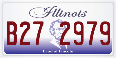 IL license plate B272979