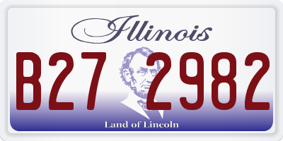 IL license plate B272982