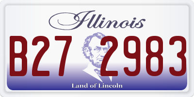 IL license plate B272983