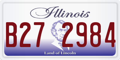 IL license plate B272984