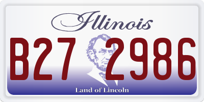 IL license plate B272986