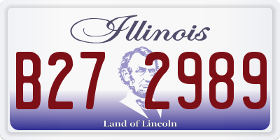 IL license plate B272989