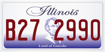 IL license plate B272990