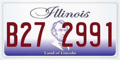 IL license plate B272991