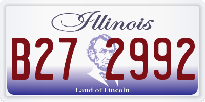 IL license plate B272992