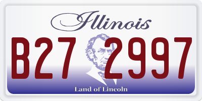 IL license plate B272997