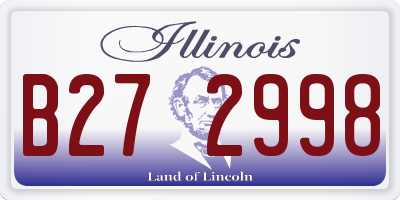 IL license plate B272998