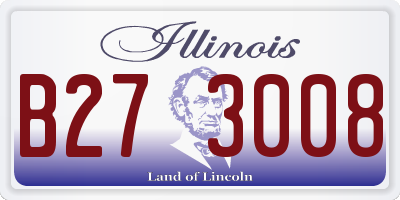 IL license plate B273008