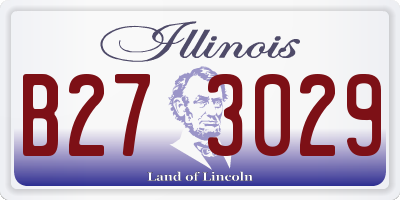 IL license plate B273029