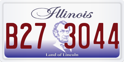 IL license plate B273044