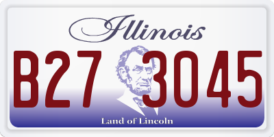 IL license plate B273045