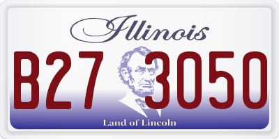 IL license plate B273050