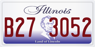 IL license plate B273052