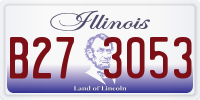 IL license plate B273053