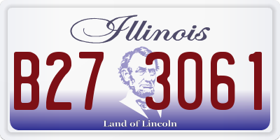 IL license plate B273061