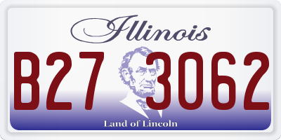 IL license plate B273062