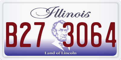 IL license plate B273064