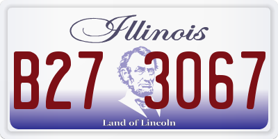 IL license plate B273067