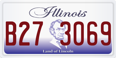 IL license plate B273069
