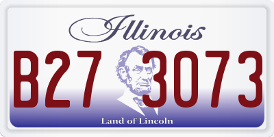 IL license plate B273073
