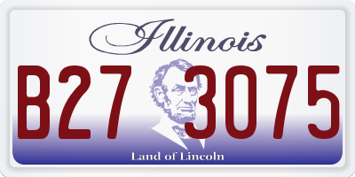 IL license plate B273075