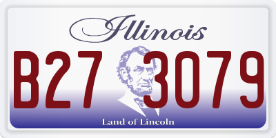 IL license plate B273079