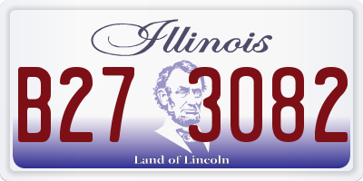 IL license plate B273082