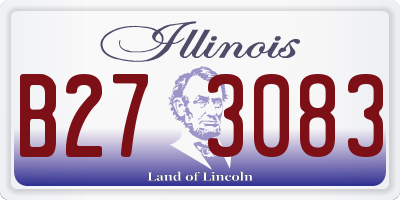 IL license plate B273083