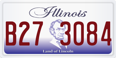 IL license plate B273084