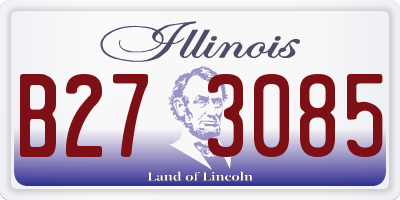 IL license plate B273085