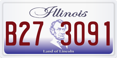 IL license plate B273091