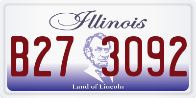 IL license plate B273092