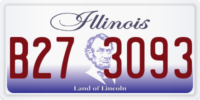 IL license plate B273093
