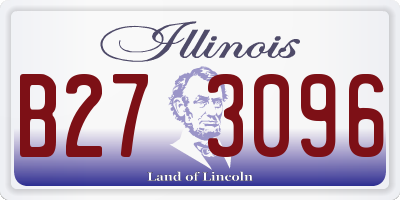IL license plate B273096