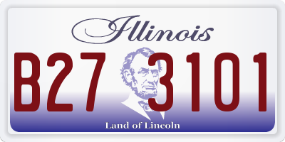 IL license plate B273101