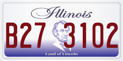 IL license plate B273102