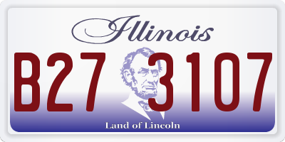 IL license plate B273107