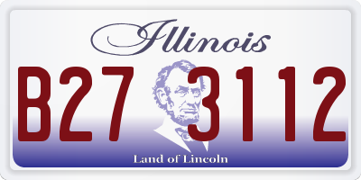 IL license plate B273112