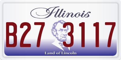 IL license plate B273117