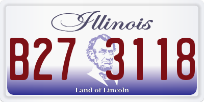 IL license plate B273118