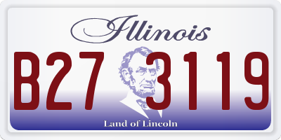 IL license plate B273119