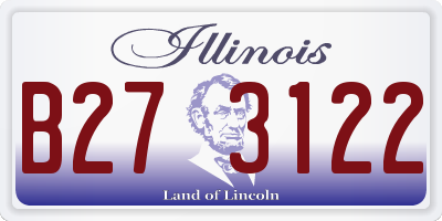 IL license plate B273122