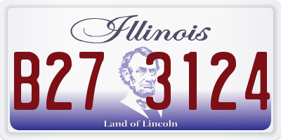 IL license plate B273124
