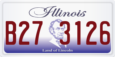 IL license plate B273126